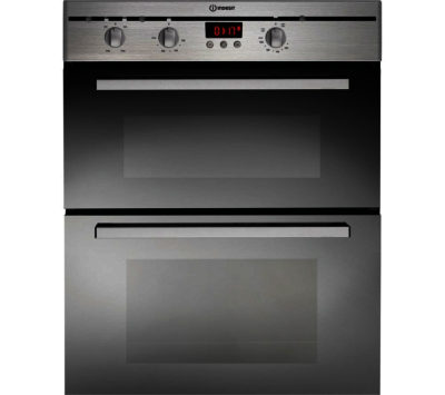INDESIT  FIMU23IXS Electric Built-under Double Oven - Stainless Steel